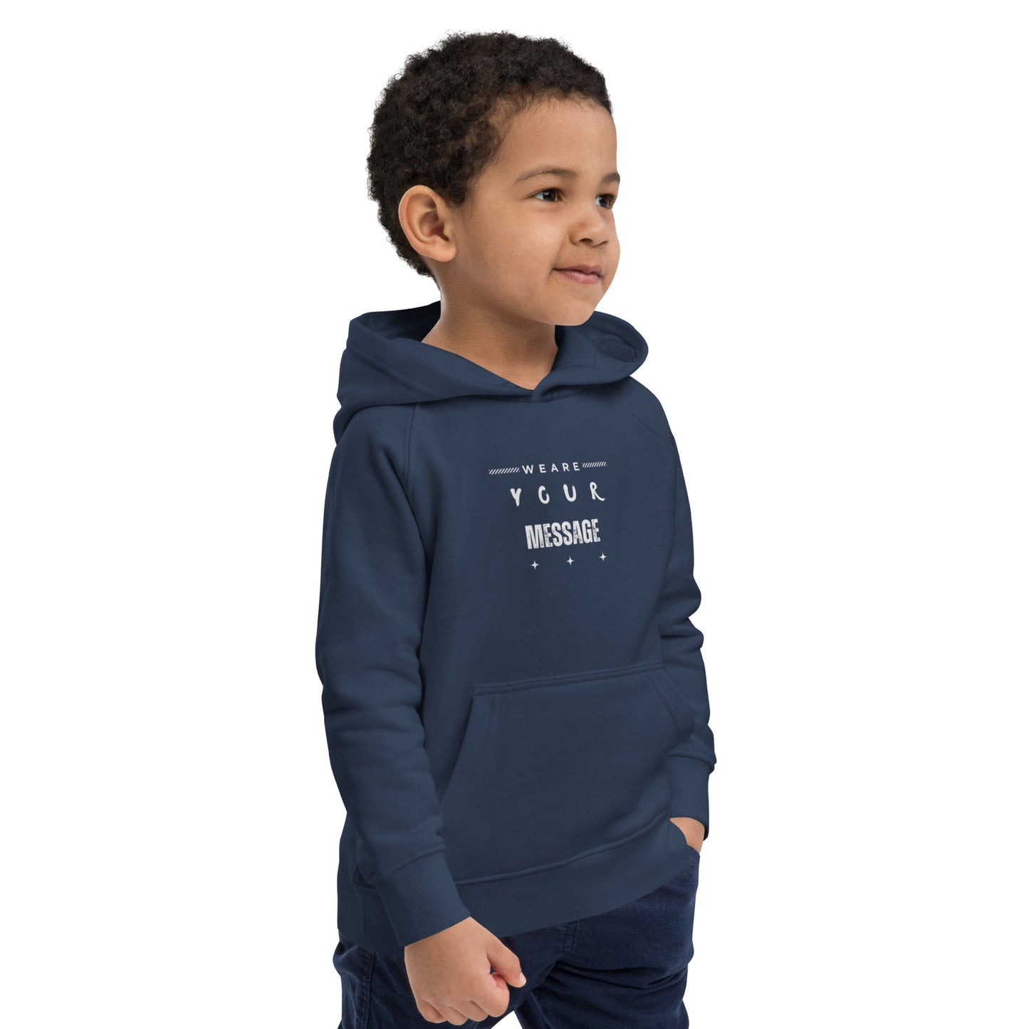 WYM text eco hoodie - Kids