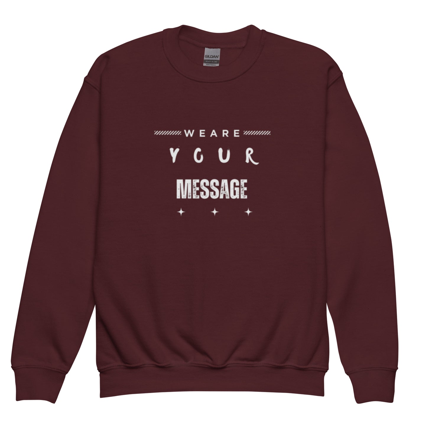 WYM Text Youth Crewneck Sweatshirt